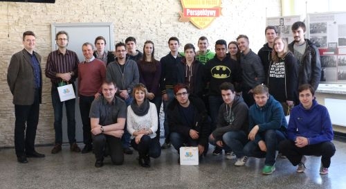Młodzi Niemcy odwiedzili wodzisławski Zespół Szkół Technicznych , Materiały prasowe ZST Wodzisław Śląski